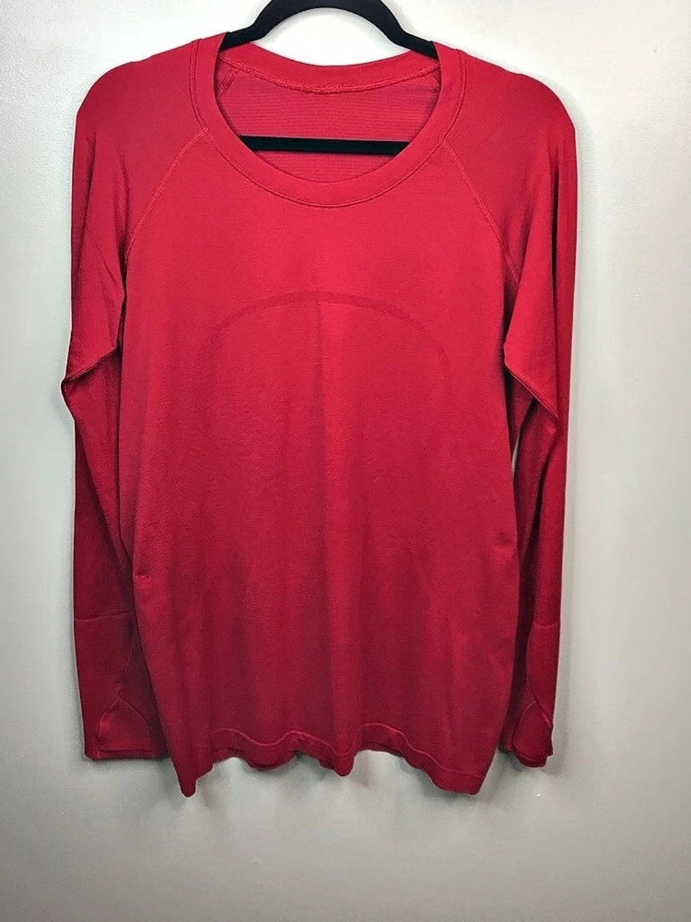 lululemon Women's Long Sleeve Swiftly Top Red Sz 14